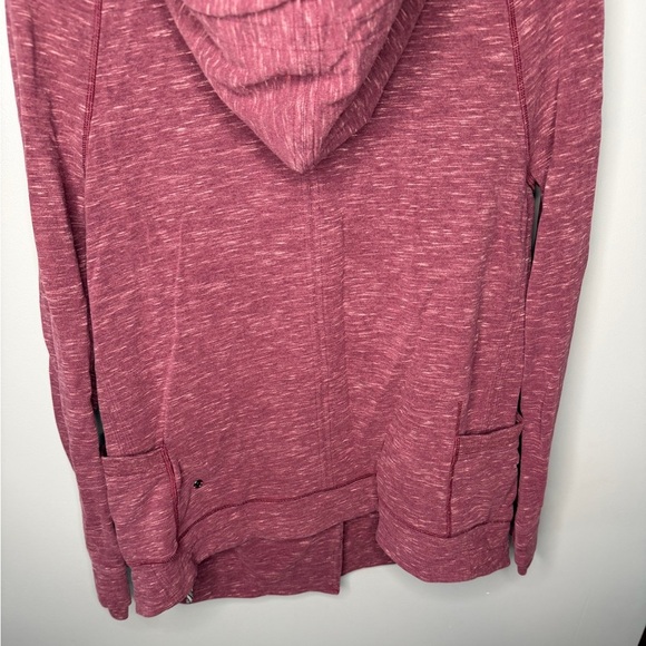 Lululemon Find Your Centre Wrap Hoodie - Heathered Marled Rust Berry - Picture 9 of 11